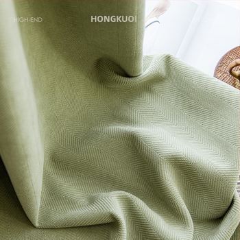 Raudonos plačios Jacquard Chenille užuolaidos su Herringbone raštu, stori, 100% poliesteris, tinka miegamajam ir svetainei