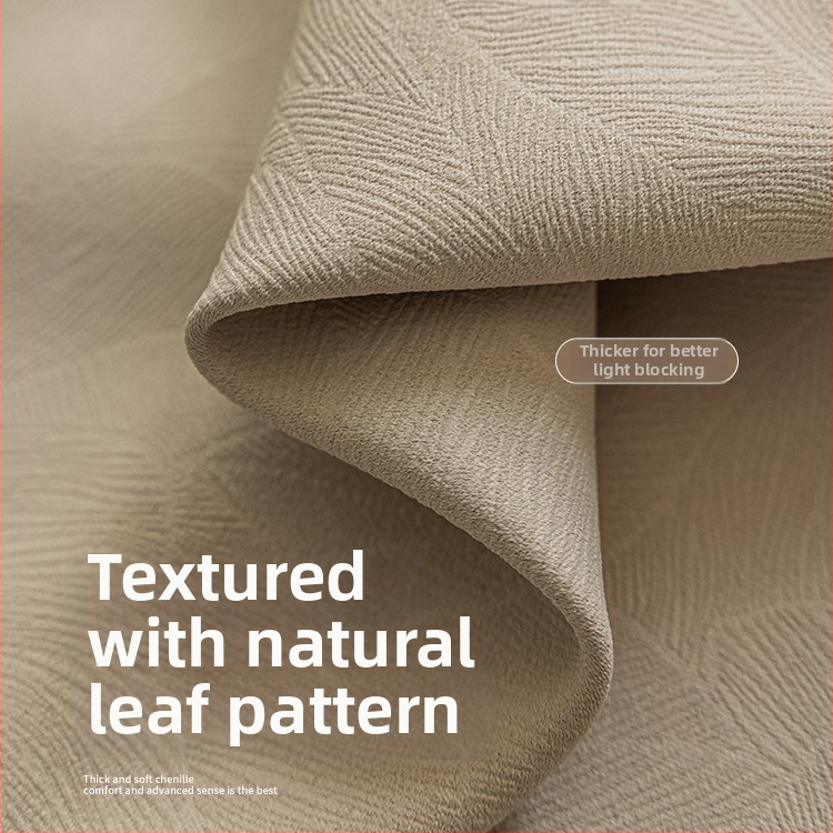 Chenille užuolaidos su visišku užtamsinimu – modernus minimalistinis stilius, 100% poliesteris, užtamsinimas 70–90%, pritaikomos visam namui