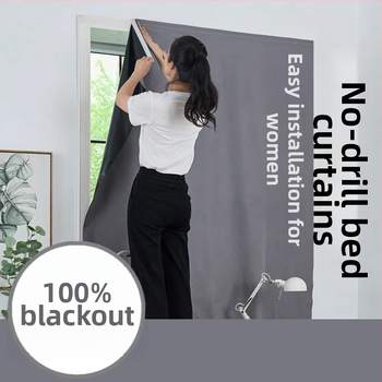 Fono užuolaida gyvenamajam kambariui – padengtas audinys, Velcro fonas, visiškas užtamsinimas (>90%), šiuolaikiškas minimalistinis stilius, surinkta gamyba; tinka svetainei, miegamajam, studijai