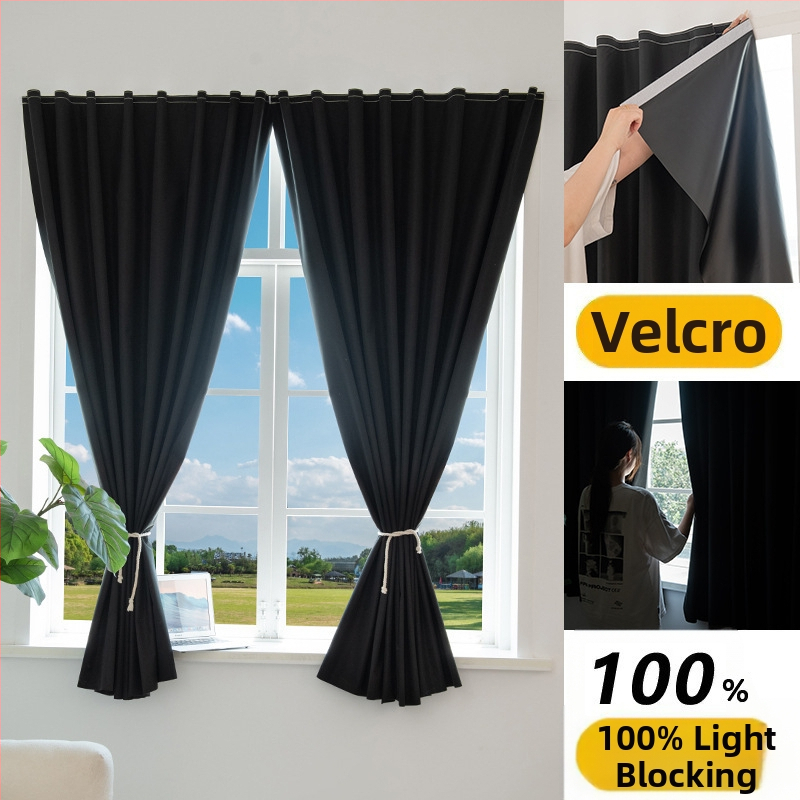 Fono užuolaida gyvenamajam kambariui – padengtas audinys, Velcro fonas, visiškas užtamsinimas (>90%), šiuolaikiškas minimalistinis stilius, surinkta gamyba; tinka svetainei, miegamajam, studijai