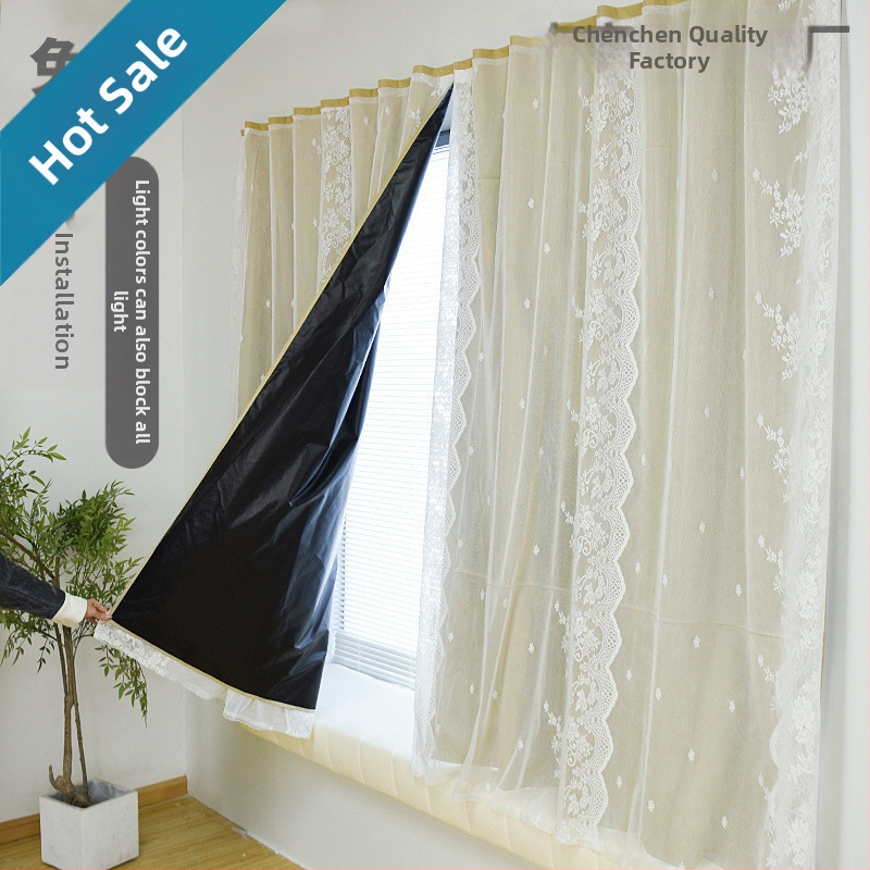 Visiškai užtamsančios užuolaidos svetainei, poliesterio Jacquard audinys, prancūziškas stilius