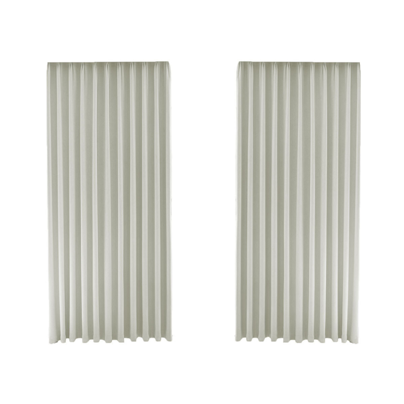 Dvostrane Chenille zavjese, poliesterska tkanina Jacquard, zatamnjenje 70–90%, prugasti uzorak, strojno pranje