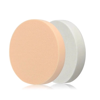 Pudros Kempinė su flokavimo paviršiumi, apvali, skirta šlapiam ir sausam makiažui, prekinis ženklas Friendly, prekės kodas Ylhcfp-001, pakuotė 1