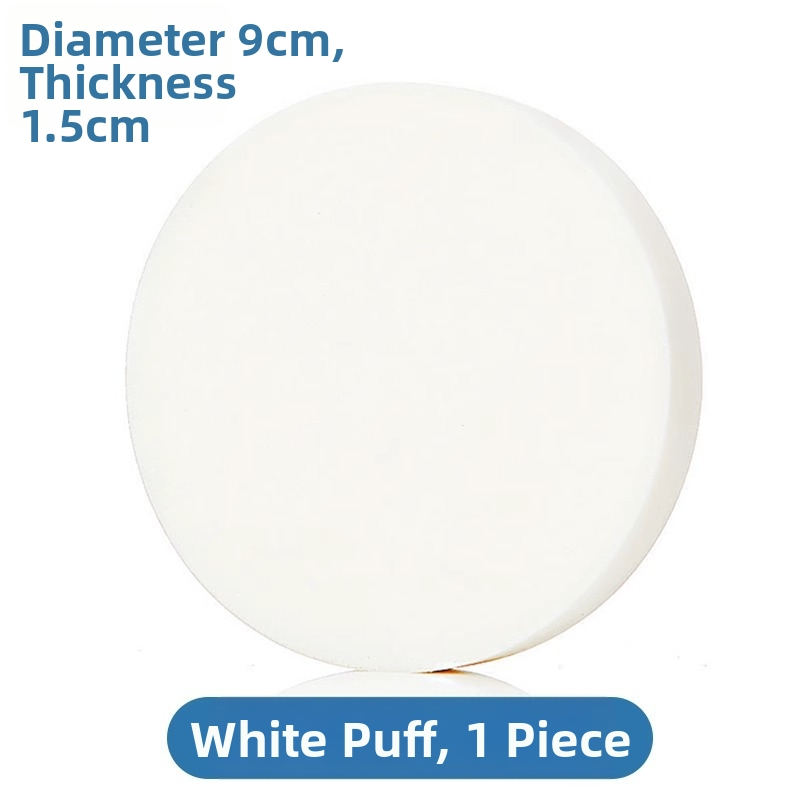 Pudros Kempinė su flokavimo paviršiumi, apvali, skirta šlapiam ir sausam makiažui, prekinis ženklas Friendly, prekės kodas Ylhcfp-001, pakuotė 1