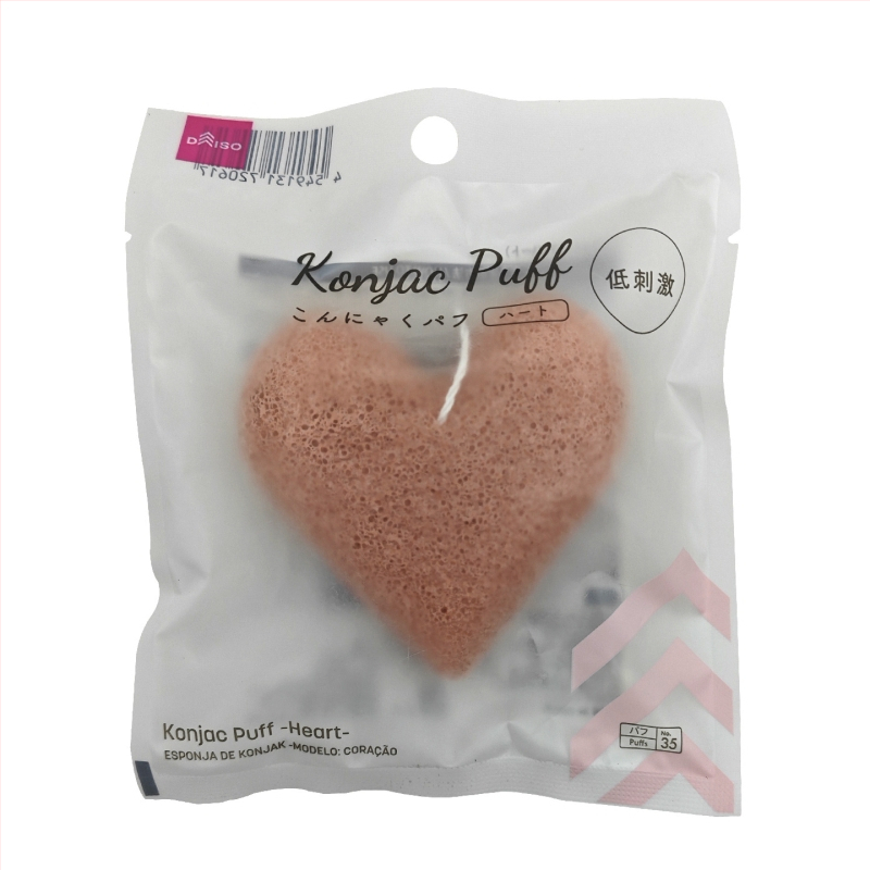 Daiso konjakų veido plovimo kempinė – natūralus konjakas, šveičiamasis efektas