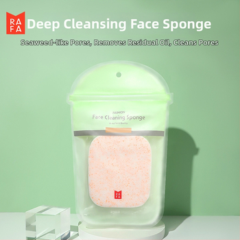 Konjakas veidojošas veidojimo sūklis su perlų masažu, dėžutėje — putojantis veido valiklis, medžiaga PVA, 240 vnt.