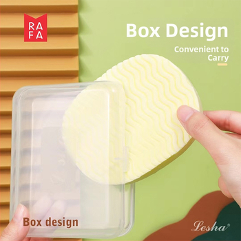 Konjakas veidojošas veidojimo sūklis su perlų masažu, dėžutėje — putojantis veido valiklis, medžiaga PVA, 240 vnt.