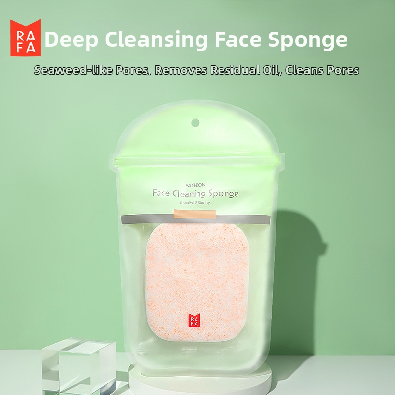 Konjakas veidojošas veidojimo sūklis su perlų masažu, dėžutėje — putojantis veido valiklis, medžiaga PVA, 240 vnt.