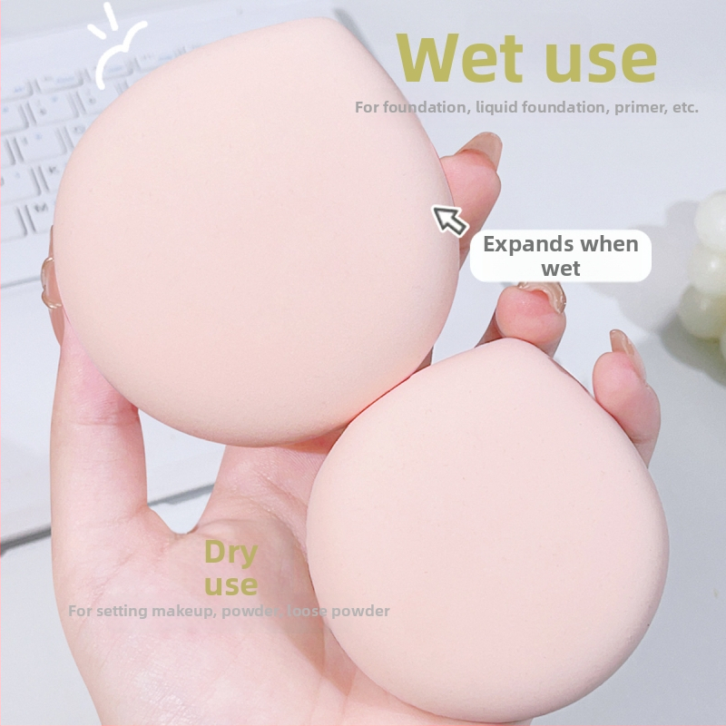 JONBOS Marshmallow puf za puder, hidrofiličan materijal bez lateksa, kapljastog oblika, dvostruka upotreba (suho i mokro) za slobodni puder i fiksiranje šminke