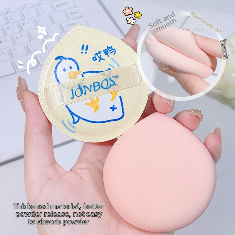 JONBOS Marshmallow puf za puder, hidrofiličan materijal bez lateksa, kapljastog oblika, dvostruka upotreba (suho i mokro) za slobodni puder i fiksiranje šminke