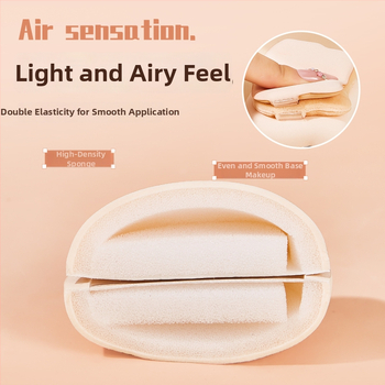 GECOMO pudrupuffide komplekt – hüdrofiilne latexivaba materjal, tilgakujuline kuju, ideaalseks meigiks