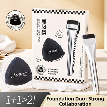 Pūdelės pudrai su oro pagalve - sausa ir šlapi dviguba naudojimas, hidrofilinė be latekso, lašinio formos