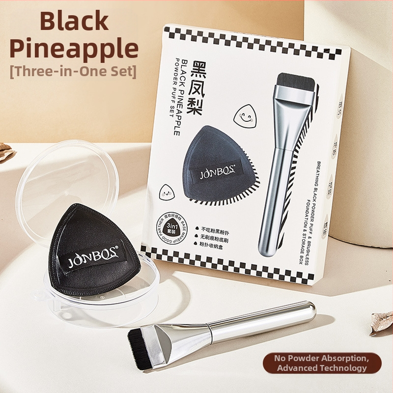 Pūdelės pudrai su oro pagalve - sausa ir šlapi dviguba naudojimas, hidrofilinė be latekso, lašinio formos