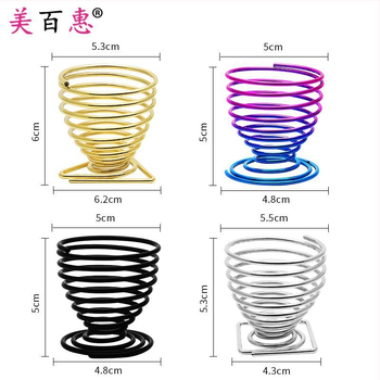 Pudrų pūtimo laikiklis ir makiažo šepetėlių laikiklis – Anglies plienas, 0.062 kg, Maybewei, Metalo vielos konstrukcija