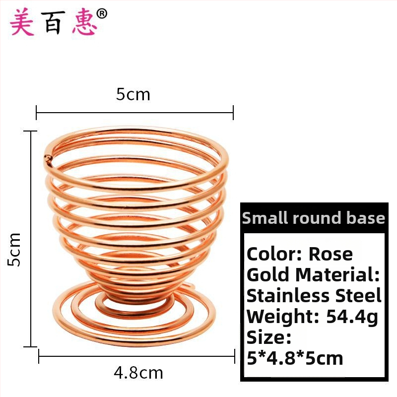 Pudrų pūtimo laikiklis ir makiažo šepetėlių laikiklis – Anglies plienas, 0.062 kg, Maybewei, Metalo vielos konstrukcija