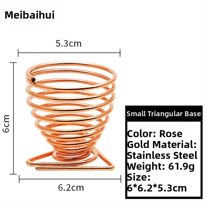 Pudrų pūtimo laikiklis ir makiažo šepetėlių laikiklis – Anglies plienas, 0.062 kg, Maybewei, Metalo vielos konstrukcija