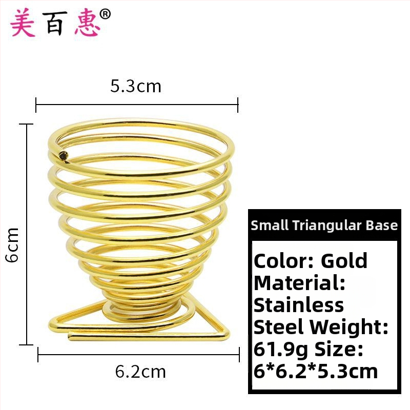 Pudrų pūtimo laikiklis ir makiažo šepetėlių laikiklis – Anglies plienas, 0.062 kg, Maybewei, Metalo vielos konstrukcija