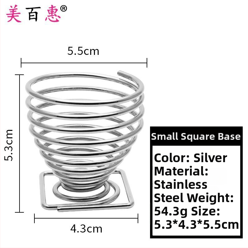 Pudrų pūtimo laikiklis ir makiažo šepetėlių laikiklis – Anglies plienas, 0.062 kg, Maybewei, Metalo vielos konstrukcija