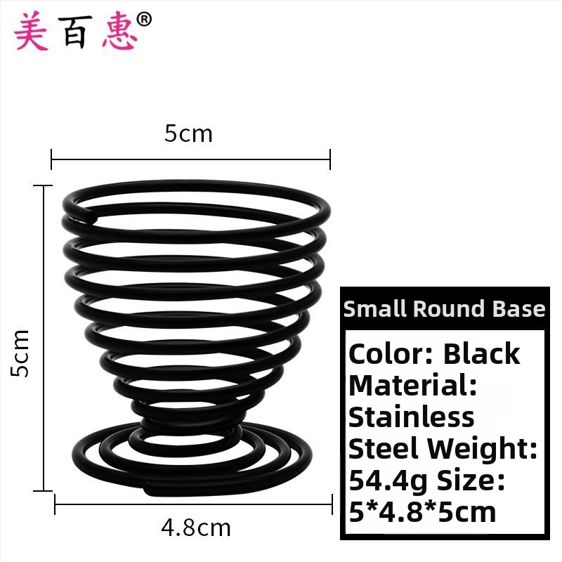 Pudrų pūtimo laikiklis ir makiažo šepetėlių laikiklis – Anglies plienas, 0.062 kg, Maybewei, Metalo vielos konstrukcija
