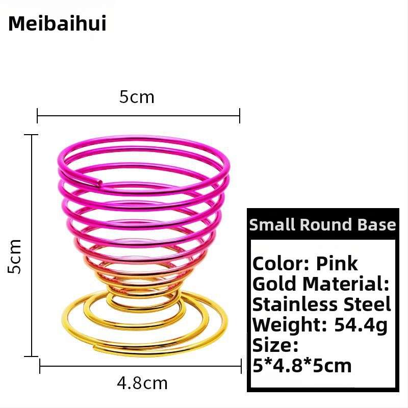 Pudrų pūtimo laikiklis ir makiažo šepetėlių laikiklis – Anglies plienas, 0.062 kg, Maybewei, Metalo vielos konstrukcija