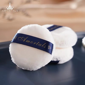 Pudros pūdelė su veliūrine flokavimo paviršiumi, natūralus kempinė, prekės ženklas Wood grape, 500 vnt