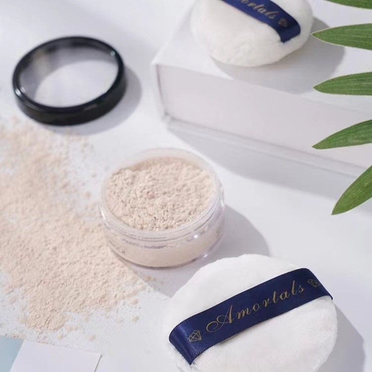 Pudros pūdelė su veliūrine flokavimo paviršiumi, natūralus kempinė, prekės ženklas Wood grape, 500 vnt