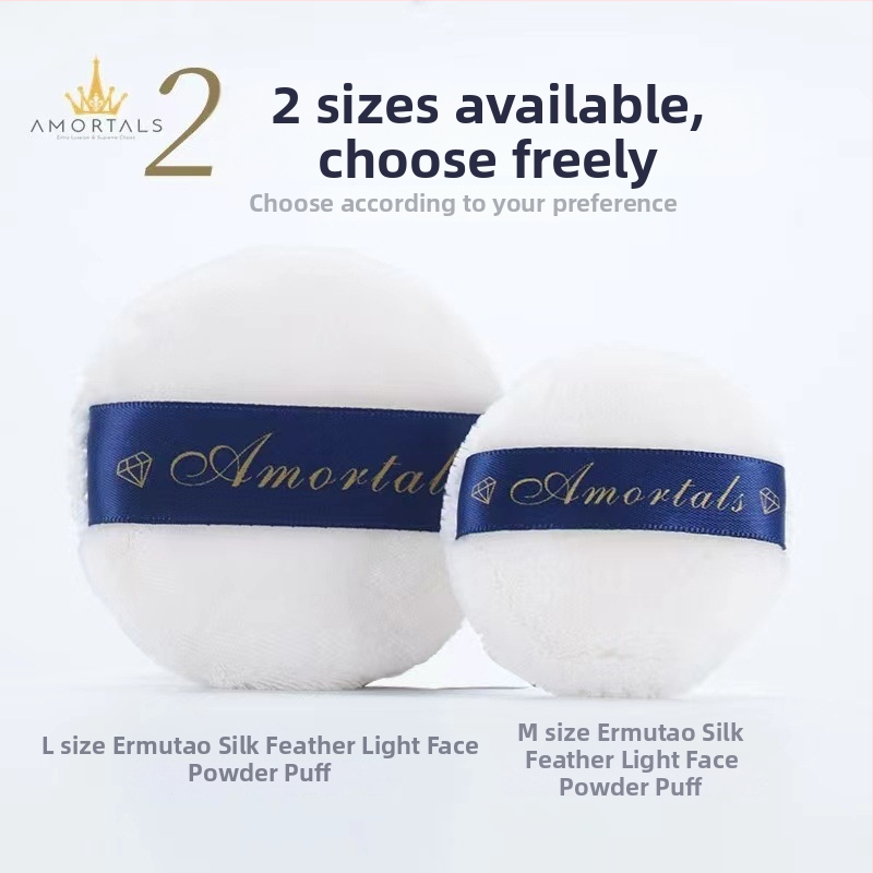 Pūderpuff ar velūra flokēto virsmu, dabīgais sūklis, zīmols Wood grape, 500 gab.