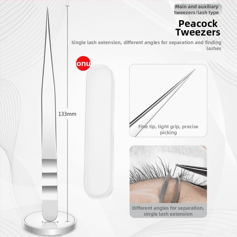 Graftuojančios blakstienų pincetės, nerūdijantis plienas, anti statinės