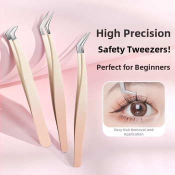 Blakstienų žnyplutės ir įrankių rinkinys blakstienų priauginimui, aukšta tikslumas, nerūdijantis plienas, Six Six Beauty