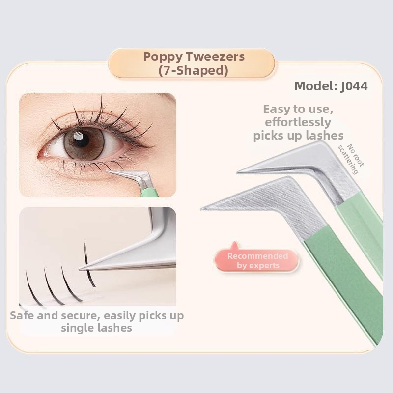 JONBOS nerūdijančio plieno dirbtinių blakstienų žnyplės – persodinimo žnyplės blakstienoms, pradedančiųjų įrankis, Jin Yu spaustukas blakstienų mokytojams