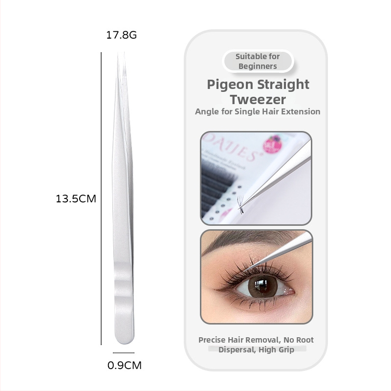 Profesionalios blakstienų pincetės su Feniks dizainu, tikslus tikslumas, nerūdijantis plienas