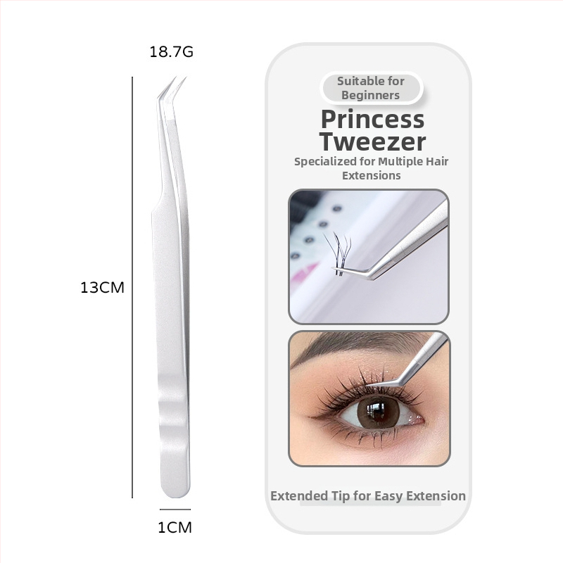 Profesionalios blakstienų pincetės su Feniks dizainu, tikslus tikslumas, nerūdijantis plienas