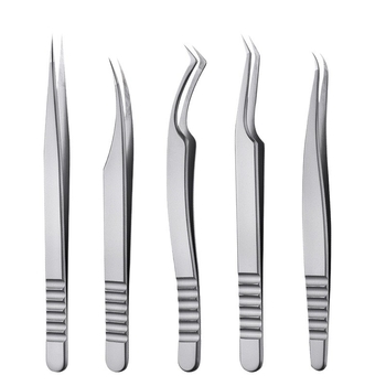 DQD nerūdijančiojo plieno blakstienų pincetai – tikslumas, veidrodinis paviršius, rankinis įrankis dirbtinėms blakėms