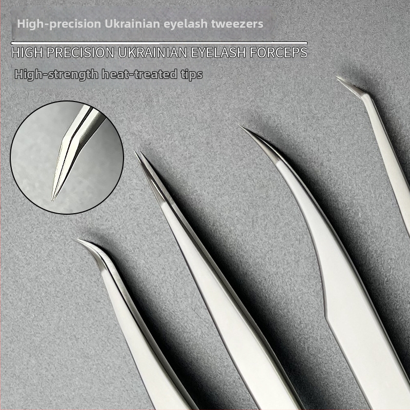 DQD nerūsējošā tērauda skropstu pincetes – precizitāte, spoguļa apdare, manuālā ierīce mākslīgām skropstām