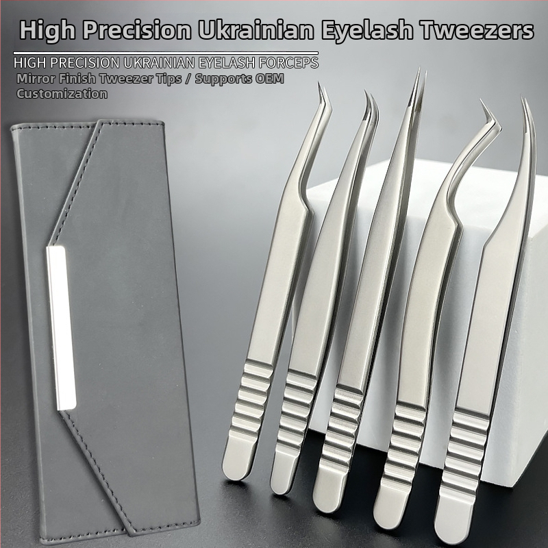 DQD nerūdijančiojo plieno blakstienų pincetai – tikslumas, veidrodinis paviršius, rankinis įrankis dirbtinėms blakėms