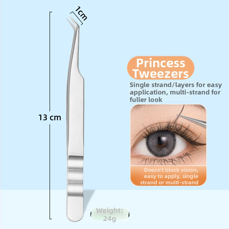 Blakstienų pincetai – didelio tikslumo, nerūdijančio plieno, daugžiedis dizainas dirbtinių blakstienų užklijavimui, prekinis ženklas Yiliren