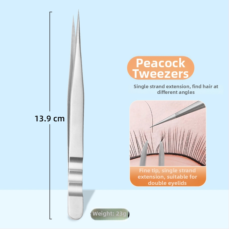 Blakstienų pincetai – didelio tikslumo, nerūdijančio plieno, daugžiedis dizainas dirbtinių blakstienų užklijavimui, prekinis ženklas Yiliren