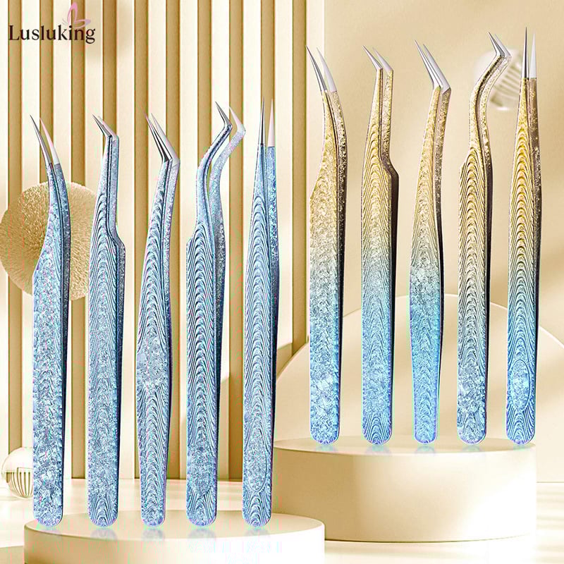 Blakstienų žnyplutės su medžio raštu, aukšta tikslumas, rankinis, LUSLUKING, pakuotė 500 vnt.