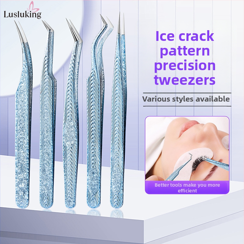 Blakstienų žnyplutės su medžio raštu, aukšta tikslumas, rankinis, LUSLUKING, pakuotė 500 vnt.