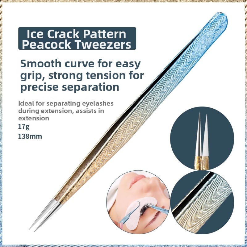 Blakstienų žnyplutės su medžio raštu, aukšta tikslumas, rankinis, LUSLUKING, pakuotė 500 vnt.