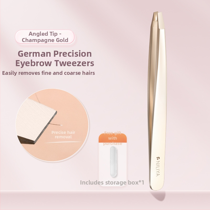 Niliya Augstas precizitātes uzacu pincetes — instrumentu komplekts uzacēm, skropstām un smalkiem matiņiem