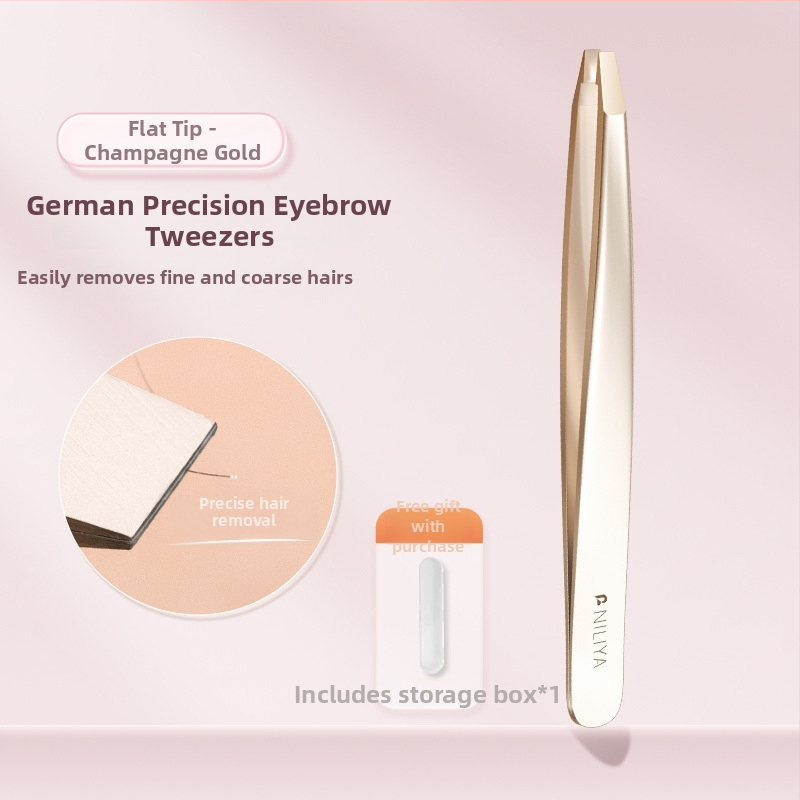 Niliya Augstas precizitātes uzacu pincetes — instrumentu komplekts uzacēm, skropstām un smalkiem matiņiem