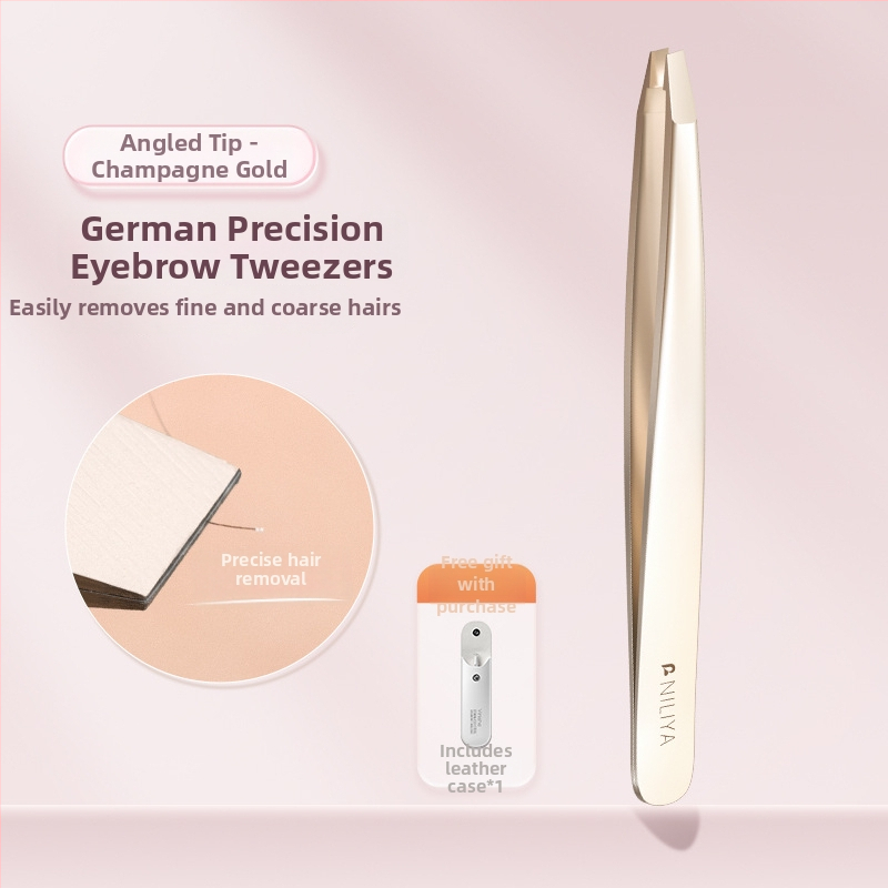 Niliya Augstas precizitātes uzacu pincetes — instrumentu komplekts uzacēm, skropstām un smalkiem matiņiem