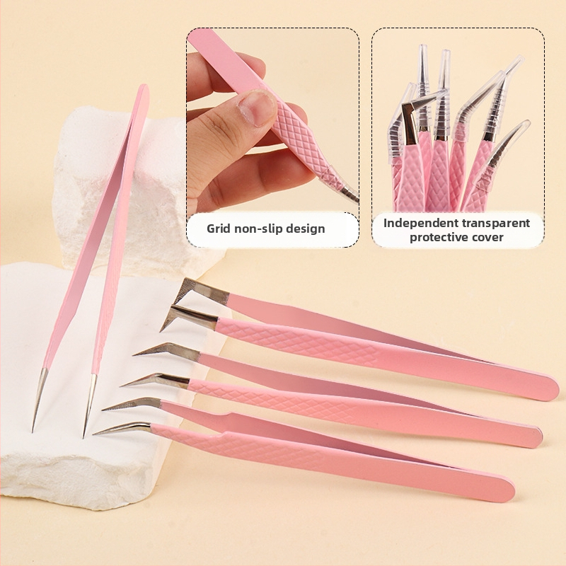 Ripsmete grefeerimise pintsetid roostevabast terasest kiudpeaga, kõrge täpsus