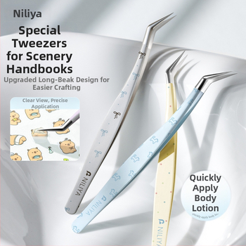Ripsmete kunsti pincettide komplekt: terav ots pincettid, keskmise süsinikusisaldusega plien, kõrgsüsinikulised otsad, käsiraamatu pincett, täpse ripsmete pincett