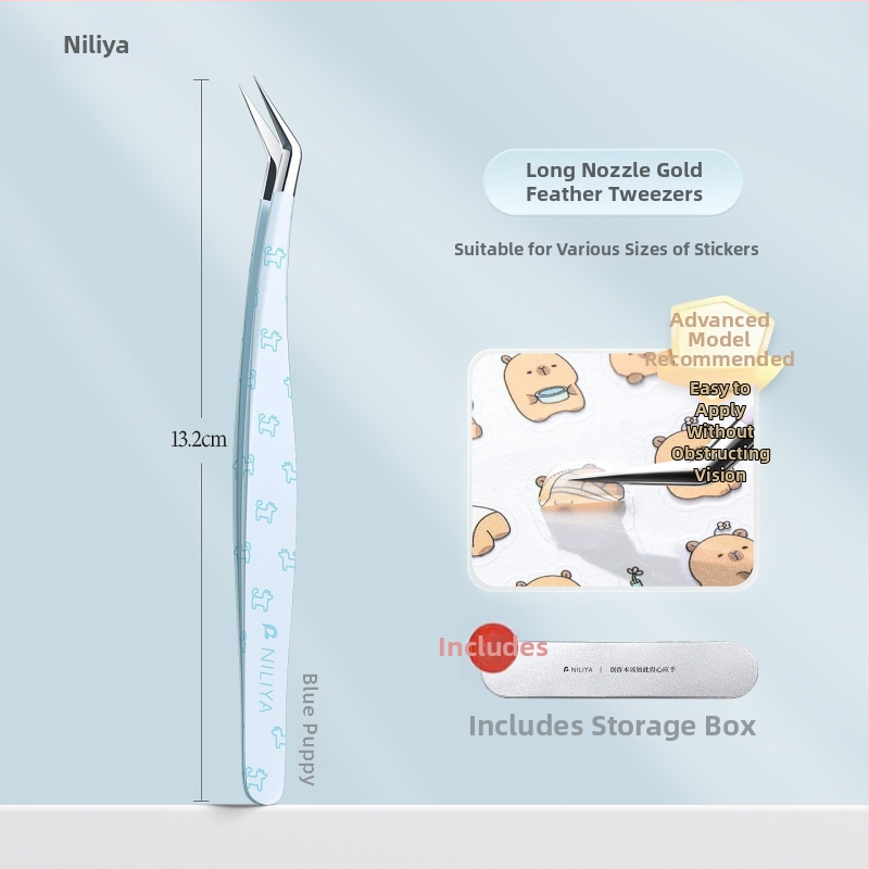 Ripsmete kunsti pincettide komplekt: terav ots pincettid, keskmise süsinikusisaldusega plien, kõrgsüsinikulised otsad, käsiraamatu pincett, täpse ripsmete pincett