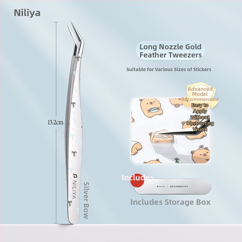 Ripsmete kunsti pincettide komplekt: terav ots pincettid, keskmise süsinikusisaldusega plien, kõrgsüsinikulised otsad, käsiraamatu pincett, täpse ripsmete pincett