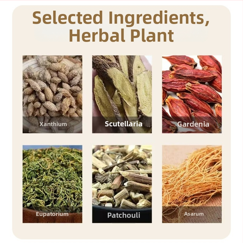 Žolelių nosies pleistras — ABS medžiaga, 6 pleistrai dėžutėje, pritaikomas, nosies sveikatai