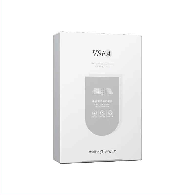 VSEA Nosies pleistrai juodų spuogelių šalinimui – porų giluminis valymas, T-zonos priežiūra, 4ml×5 pleistrai + 4ml×5 pleistrai