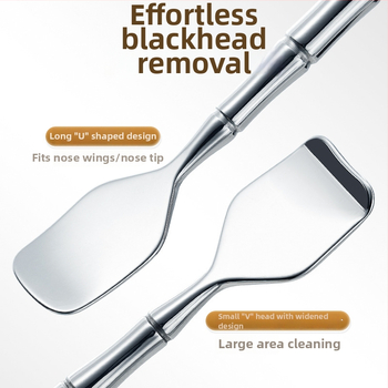 Niliya nerūdijančio plieno rankinis juodųjų inkštirų šalinimo įrankis nosies porų valymui ir plaukų folikulų priežiūrai